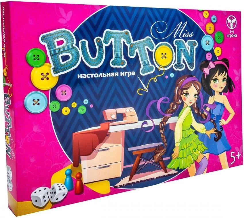 Гра "Miss Button" 30355 (Steg) від компанії Книгарня БУККАФЕ - фото 1