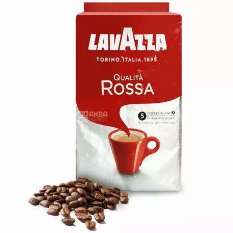 Кава зернова Lavazza Qualita Rossa (Лавацца Кваліта Росса) 1000г ##от компании## СТРОДО - ##фото## 1