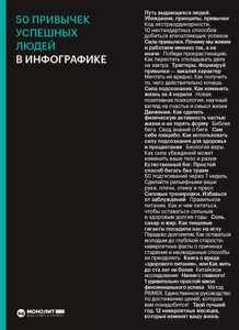 Книга 50 звичок успішних людей в інфографіці (Моноліт)