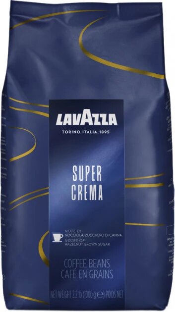 Кофе в зернах Lavazza Super Crema 1000g ##от компании## СТРОДО - ##фото## 1