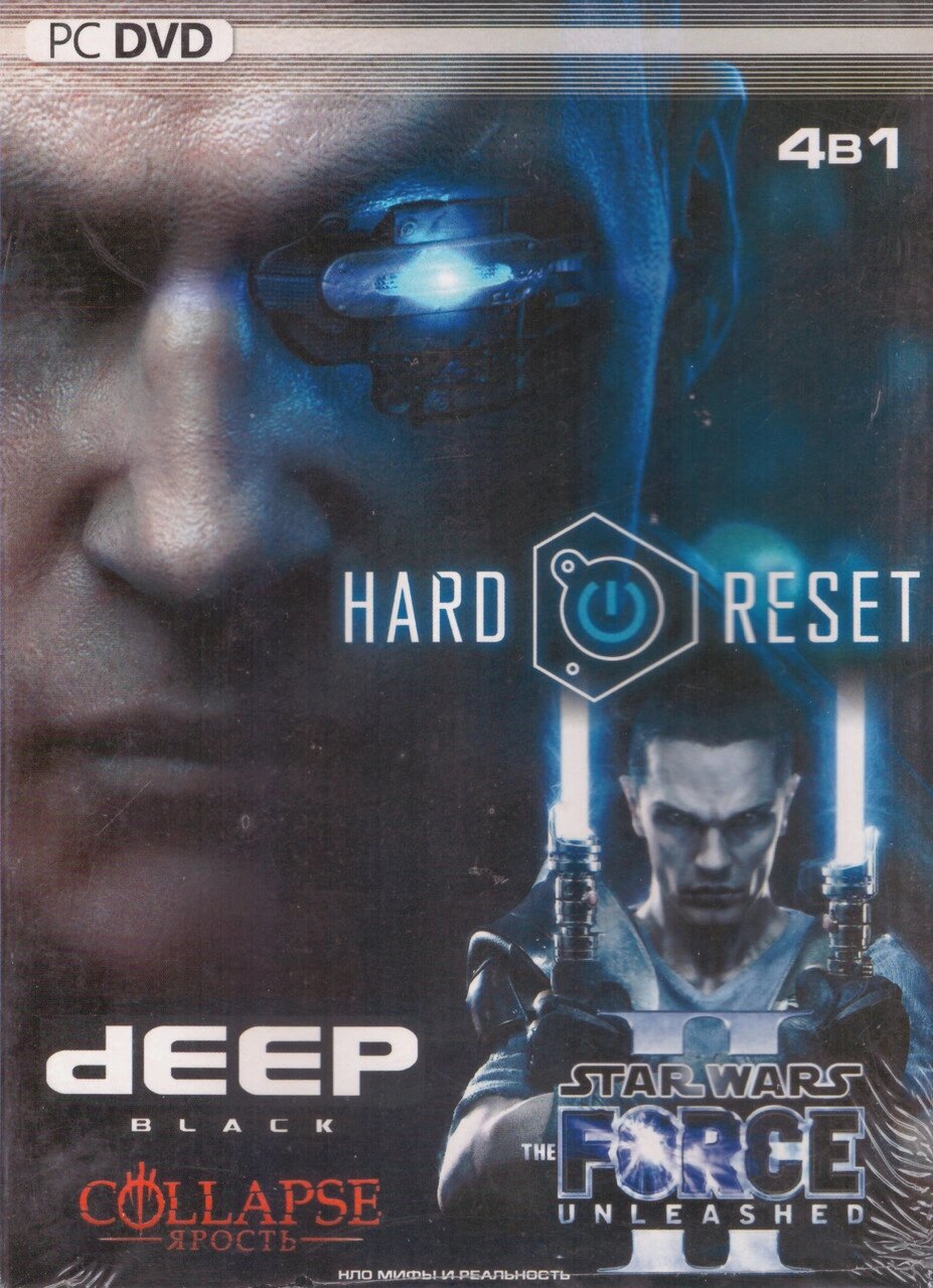 Комп'ютерна гра 4в1: Star Wars: The Force Unleashed. Deep Black. Hard Reset. Collapse (PC DVD) від компанії Стродо - фото 1