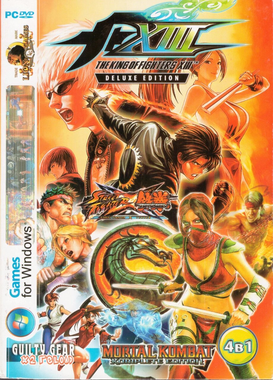 Комп'ютерна гра 4в1: The King of Fighters XIII. Mortal Kombat. Street Fighter X Tekken (PC DVD) від компанії Книгарня БУККАФЕ - фото 1