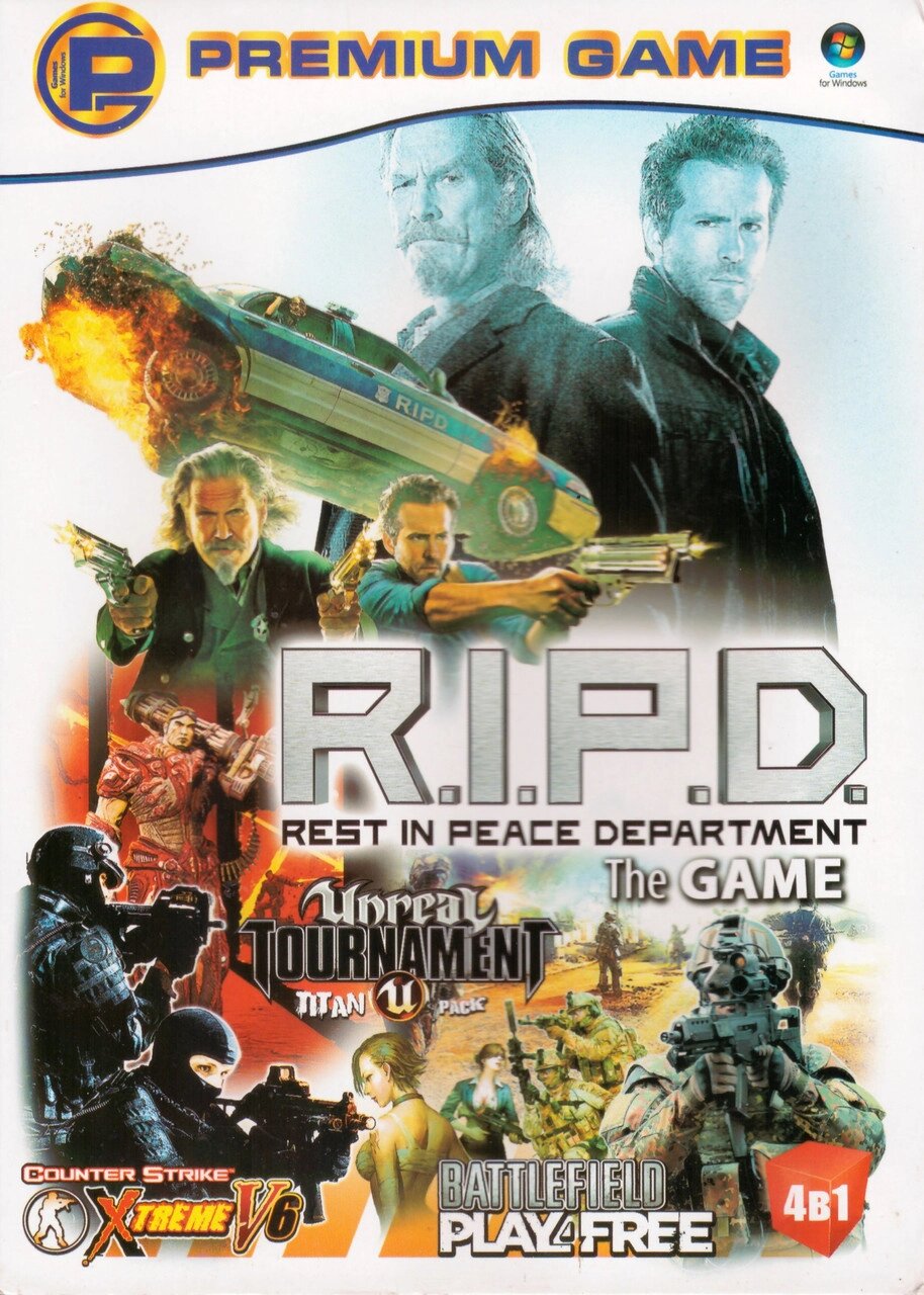 Комп'ютерна гра 4в1: Unreal Tournament III. Battlefield: Play4Free. R. I.P. D. The Game (PC DVD) від компанії Книгарня БУККАФЕ - фото 1