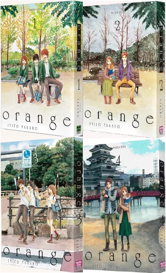 Комплект книг Orange. Оранж (4 кн.). Автор - Ичіґо Такано (Nasha idea) від компанії Книгарня БУККАФЕ - фото 1