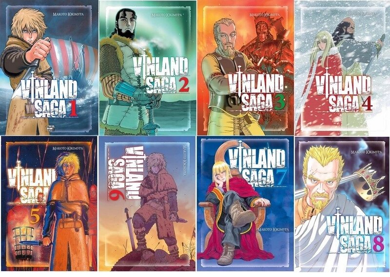 Комплект книг Vinland Saga (Сага про Вінланд) (8 кн.). Автор - Макото Юкімура (Nasha idea) від компанії Книгарня БУККАФЕ - фото 1