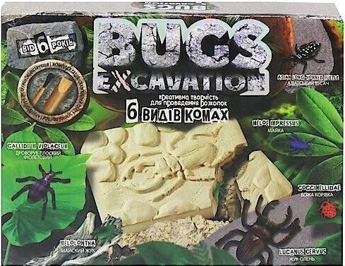 Набір креативної творчості для проведення розкопок "Bugs Excavation" Жуки BEX-01-06U (Danko Toys) від компанії Книгарня БУККАФЕ - фото 1