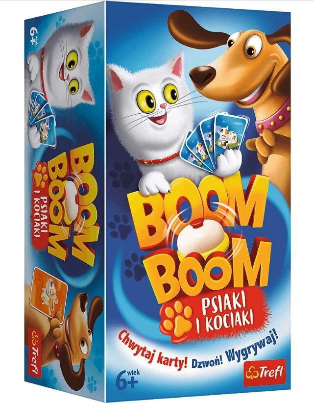 Настільна гра Бум-Бум: Собаки та коти (Boom Boom: Pups & Kittens) 02004 (Trefl) від компанії Стродо - фото 1