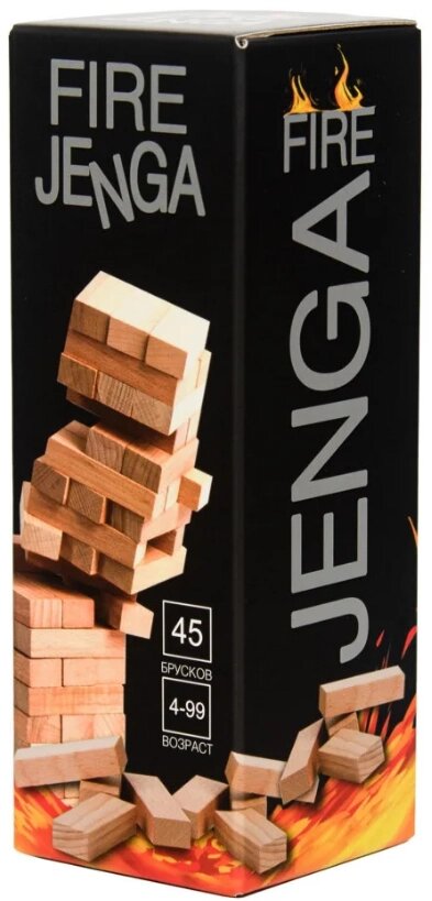 Настільна гра "Fire Jenga" 30963 (Strateg) від компанії Книгарня БУККАФЕ - фото 1