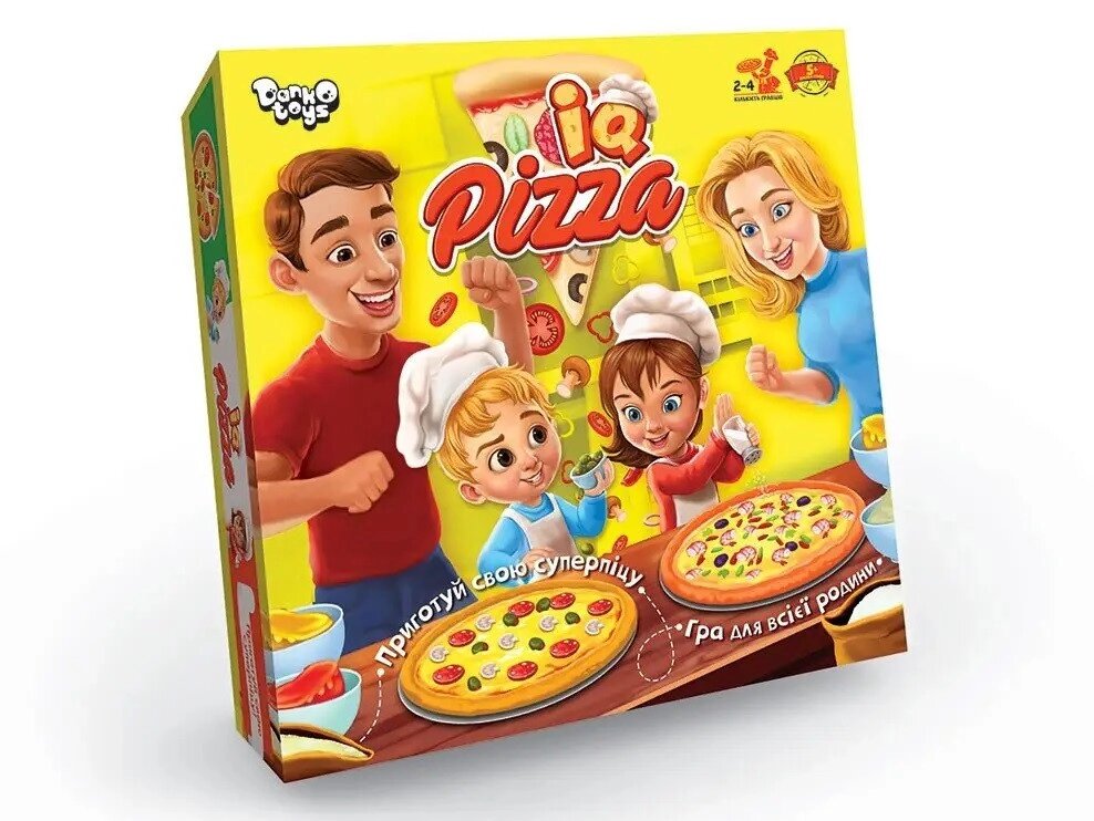 Настільна гра "IQ Pizza" G-IP-01U (Danko Toys) (укр.) від компанії Книгарня БУККАФЕ - фото 1