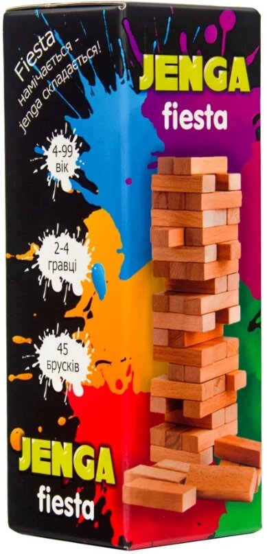 Настільна гра "Jenga Fiesta" 30964 (Strateg) від компанії Стродо - фото 1