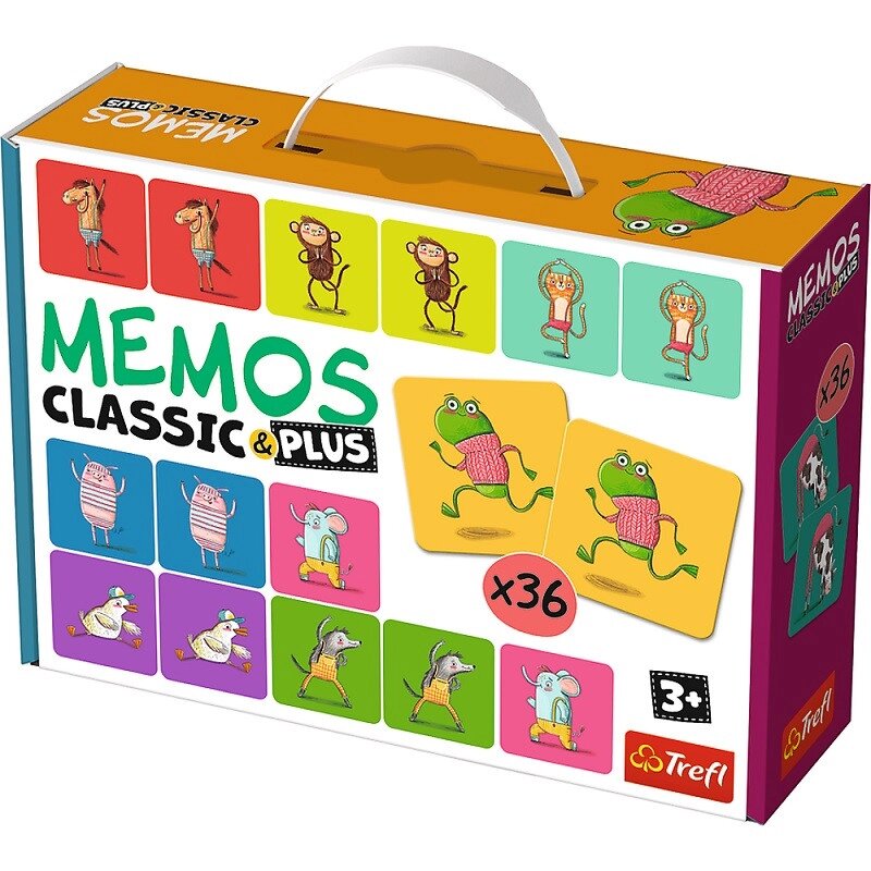 Настільна гра Memos Classic&Plus: Move and Play. Мемос Класичний Плюс: Рухайся та Грай 02271 (Trefl) від компанії Стродо - фото 1