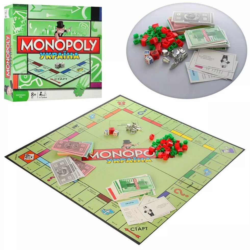 Настільна гра "Monopoly Україна" (Joy Toy) від компанії Стродо - фото 1