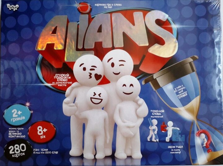 Настільна гра на годину в слова «Alians» (Danko Toys) від компанії Стродо - фото 1