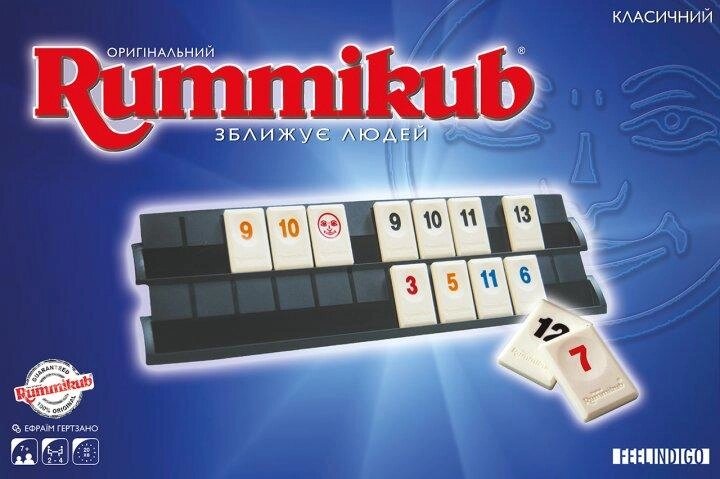 Настільна гра Руммікуб класичний (Rummikub classic) FI1600 (Feelindigo) від компанії Стродо - фото 1