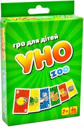 Настільна гра Уно ZOO (Мир Лео) від компанії Книгарня БУККАФЕ - фото 1