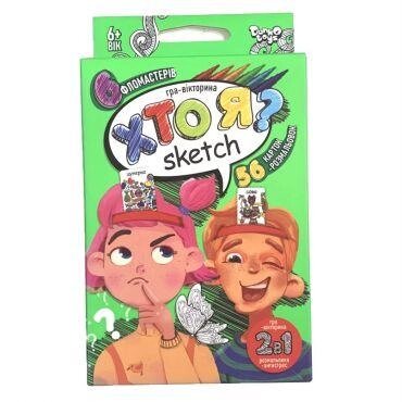 Настільна гра-вікторина Хто Я? Scetch HIM-06-01U (Danko Toys) (укр.) від компанії Книгарня БУККАФЕ - фото 1