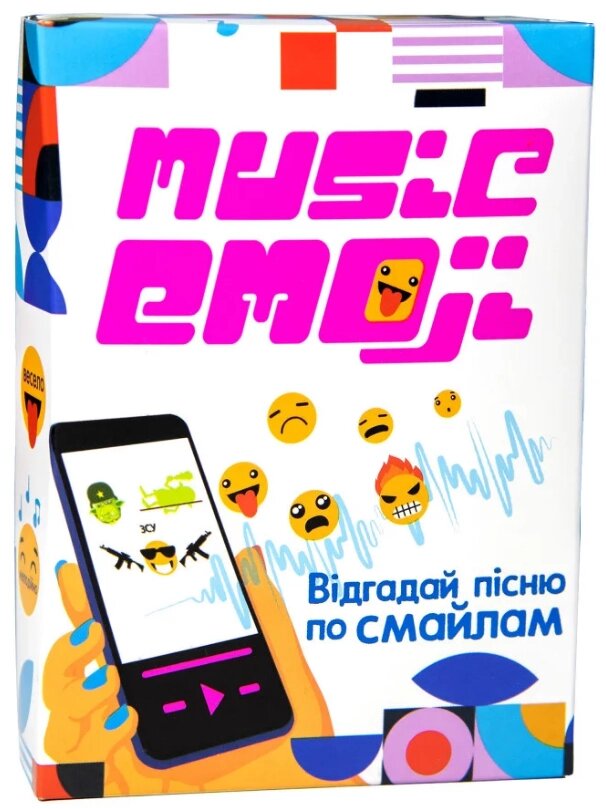 Настільна карткова гра "Music emoji" 30249 (Strateg) від компанії Стродо - фото 1