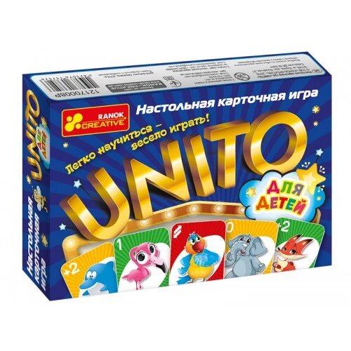 Настільна карткова гра. UNITO (для дітей) (Ranok-Creative) від компанії Стродо - фото 1