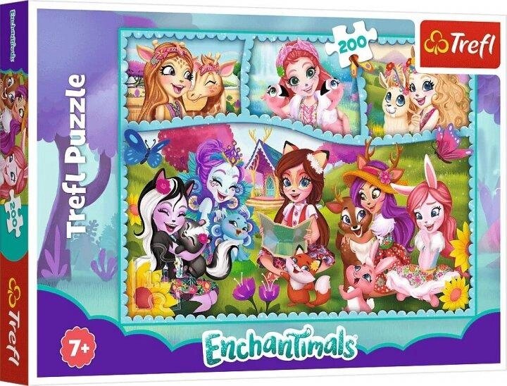 Пазл Дивовижний світ Енчантімалс. Mattel Enchantimals (200 ел.) 13261 (Trefl) від компанії Книгарня БУККАФЕ - фото 1