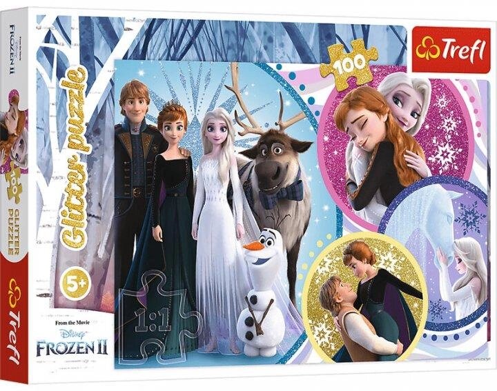 Пазл Glitter - Крижане серце-2. У сяйві кохання. Disney Frozen 2 (100 ялинок.) 14817 (Trefl) від компанії Книгарня БУККАФЕ - фото 1