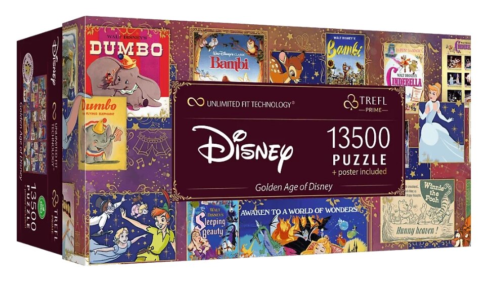 Пазл Prime Disney. Золотий вік Діснея (13500 ел.) 81026 (Trefl) від компанії Книгарня БУККАФЕ - фото 1