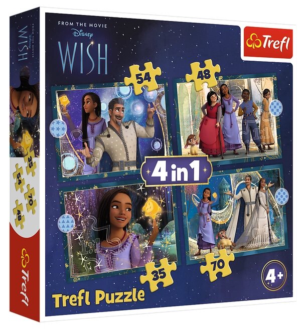 Пазли 3 в 1 Бажання. Дісней. Wish, Dreams come true (20,36,50 ел.) 34649 (Trefl) від компанії Книгарня БУККАФЕ - фото 1