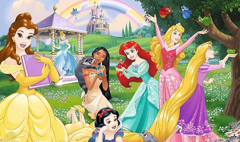 Пазли 3 в 1 Super Maxi Щасливі Принцеси. Disney Princessl (24 ел.) 41008 (Trefl) від компанії Книгарня БУККАФЕ - фото 1