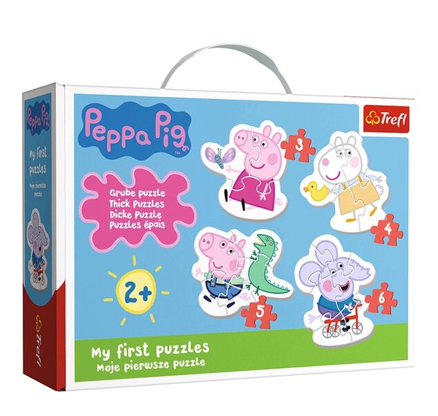 Пазли Baby Puzzle. Чарівна Свинка Пеппа. Lovely Peppa Pig (18 ел.) 36086 (Trefl) від компанії Книгарня БУККАФЕ - фото 1