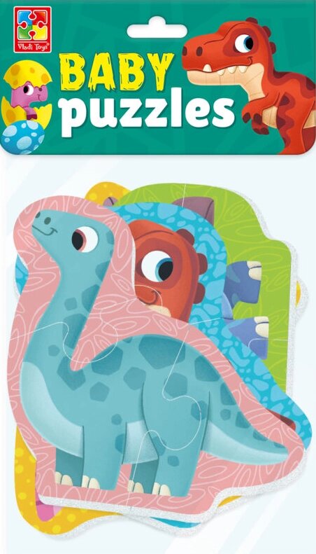 Пазли Baby Puzzles. «Динозаврики» (Vladi toys) від компанії Книгарня БУККАФЕ - фото 1