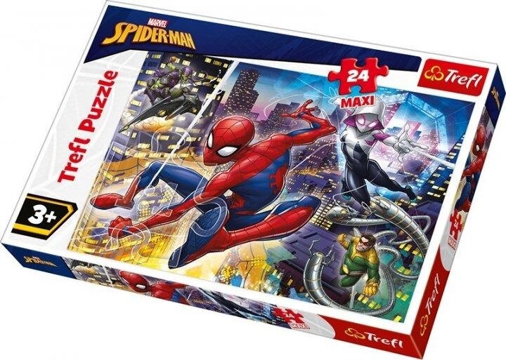 Пазли Maxi Безстрашний Спайдермен. Disney Marvel Spiderman (24 ел.) 14289 (Trefl) від компанії Книгарня БУККАФЕ - фото 1