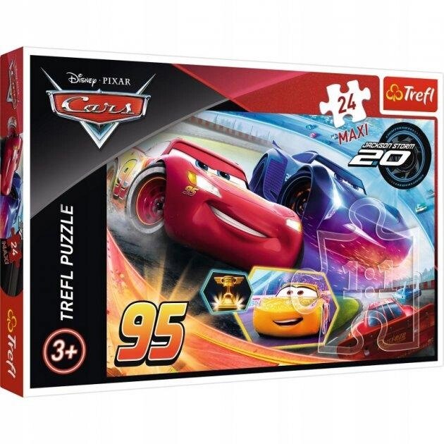 Пазли Maxi Тачки 3. Нехай переможе найкращий. Disney Cars 3. (24 ел.) 14264 (Trefl) від компанії Книгарня БУККАФЕ - фото 1