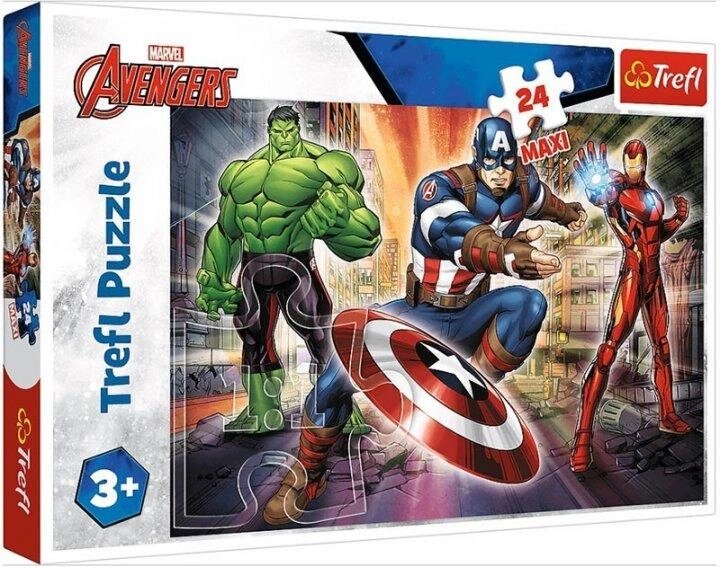 Пазли Maxi У світі Месників. Disney Marvel The Avengers (24 ел.) 14321 (Trefl) від компанії Книгарня БУККАФЕ - фото 1