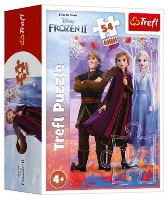 Пазли Mini Друзі. Дісней Крижане серце 2. Disney Frozen 2 (54 ел.) 19637 (Trefl) від компанії Книгарня БУККАФЕ - фото 1