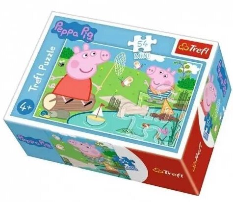 Пазли Mini Пепа на озері. Свинка Пеппа. Peppa Pig (54 ел.) 19625 (Trefl) від компанії Книгарня БУККАФЕ - фото 1