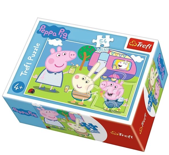 Пазли Mini Відпочиваємо разом. Свинка Пеппа. Peppa Pig (54 ел.) 19628 (Trefl) від компанії Книгарня БУККАФЕ - фото 1