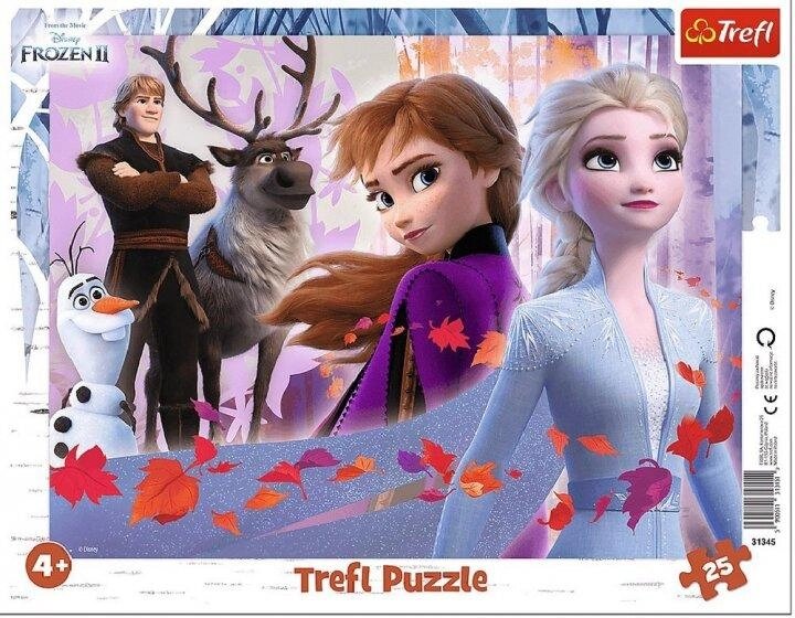 Пазли Рамкові - Крижане серце-2. Пригоди у країні льоду. Disney Frozen 2 (25 ел.) 31345 (Trefl) від компанії Книгарня БУККАФЕ - фото 1