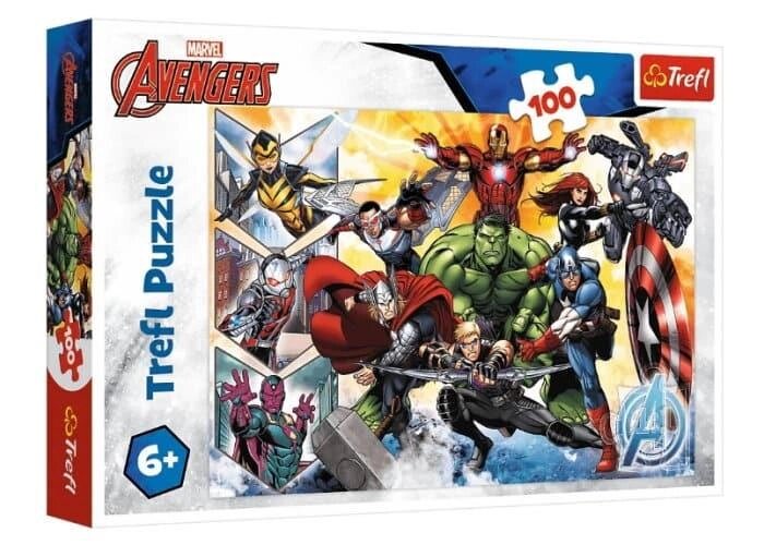 Пазли Сила Месників. Disney Marvel The Avengers (100 ел.) 16431 (Trefl) від компанії Книгарня БУККАФЕ - фото 1