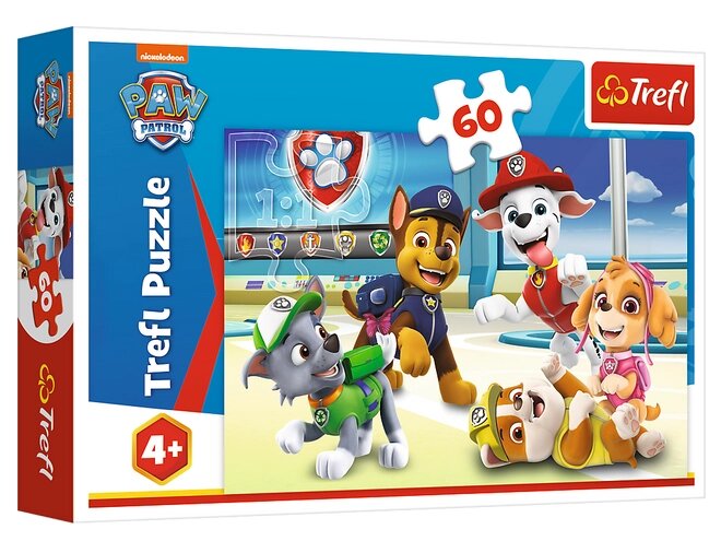 Пазли У світі цуценят. Щенячий патруль. PAW Patrol (60 ел.) 17392 (Trefl) від компанії Книгарня БУККАФЕ - фото 1