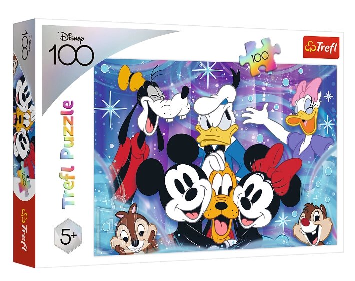 Пазли У світі Діснея завжди весело. Disney (100 ел.) 16462 (Trefl) від компанії Книгарня БУККАФЕ - фото 1