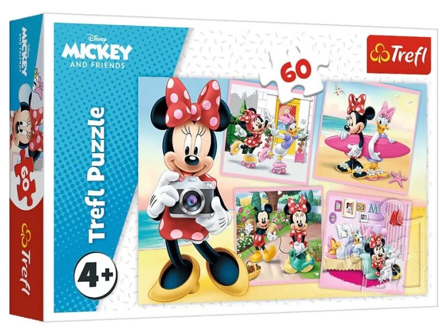 Пазли Відпочинок Міні. Disney Мікі Маус (60 ел.) 17360 (Trefl) від компанії Книгарня БУККАФЕ - фото 1