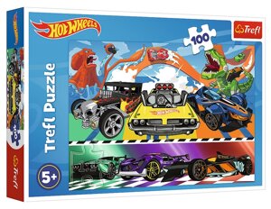 Пазли Швидкісні авто. Hot Wheels. Speeding cars (100 ел.) 16466 (Trefl)