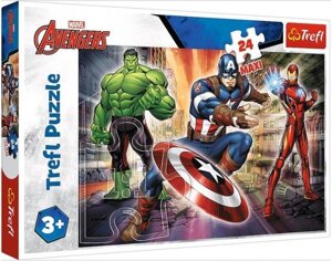 Пазли Maxi У світі Месників. Disney Marvel The Avengers (24 ел.) 14321 (Trefl)