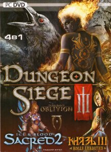 Комп'ютерна гра 4в1: Dungeon Siege II. The Elder Scrolls IV: Oblivion. Sacred 2: Ice and Blood (PC DVD)