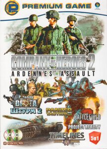 Комп'ютерна гра 5в1: Company of Heroes 2 - Ardennes Assault. Battlefield 2. Panzer Tactics HD (PC DVD) (2 DVD)