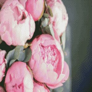 Алмазна картина за номерами Рожева ніжність 50х50 см GA0006 (Strateg)
