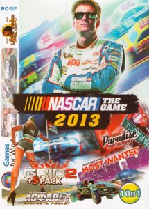 Комп'ютерна гра 10в1: NASCAR: The Game 2013. GRID 2. Need for Speed: Most Wanted 2. Burnout Paradise (PC DVD)