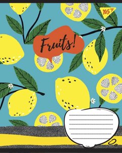 Зошит у клітинку 48арк. 766003 серія "Fruits" (YES) (10 шт. в уп.)