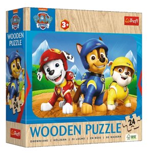 Пазли фігурні з дерева Чарівні собачки. PAW Patrol (24 елм.) 20265 (Trefl)