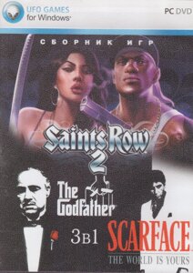 Комп'ютерна гра 3в1: Saints Row 2. The GodFather. Scarface: The World Is Yours (PC DVD)