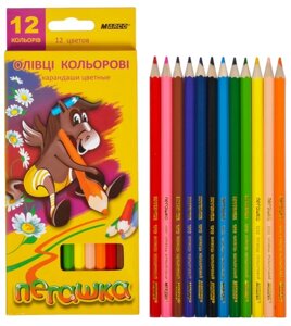 Олівці кольорові Marco "Пегашка" 12 кольорів 1010-12CB (Marco)